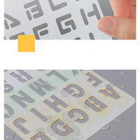 HKM-483219 A6 Hollow Letter Painting Template for Creative Graffiti Art