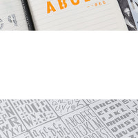 HKM-483219 A6 Hollow Letter Painting Template for Creative Graffiti Art