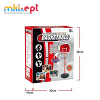 HKM-483219 Portable Kids Adjustable Mini Basketball Hoop Set with Ring and Net for Outdoor Play