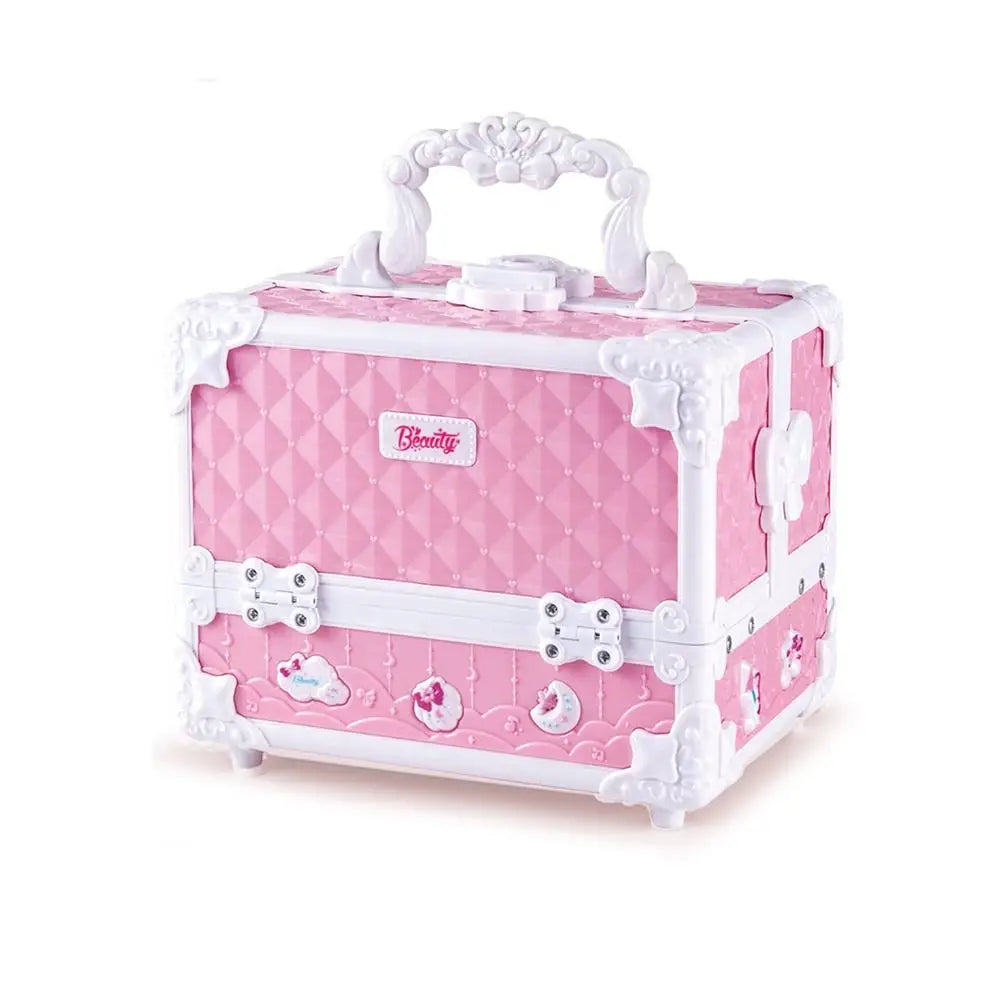 Kids Princess Makeup Set Toy for Pretend Play, Cosmetic Box for Ages 2-14