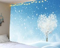 HKM-483475 Christmas Tree Tapestry Tablecloth for Kindergarten - Cartoon Anime Design, Flannel Material, Hand Washable