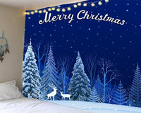HKM-483475 Christmas Tree Tapestry Tablecloth for Kindergarten - Cartoon Anime Design, Flannel Material, Hand Washable