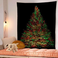HKM-483475 Christmas Tree Tapestry Tablecloth for Kindergarten - Cartoon Anime Design, Flannel Material, Hand Washable