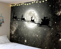 HKM-483475 Christmas Tree Tapestry Tablecloth for Kindergarten - Cartoon Anime Design, Flannel Material, Hand Washable