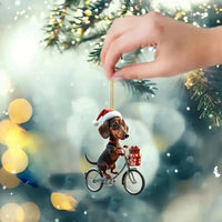 HKM-483539 Personalized Acrylic Cartoon Dog Hanging Ornament for Car Interior