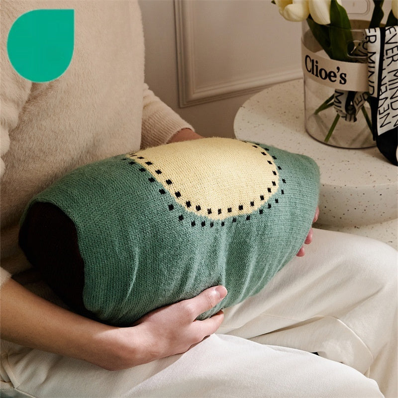 HKM-483539 Watermelon Avocado Cartoon Knitted Doll Pillow Cushion 20x40CM