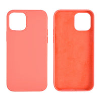 HKM-483667 Full Liquid Silicone Phone Case for iPhone 12 Series - Mint Green, Cherry Pink, Pine Needle Green, Rose Red, Core Black