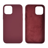 HKM-483667 Full Liquid Silicone Phone Case for iPhone 12 Series - Mint Green, Cherry Pink, Pine Needle Green, Rose Red, Core Black