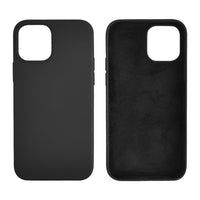 HKM-483667 Full Liquid Silicone Phone Case for iPhone 12 Series - Mint Green, Cherry Pink, Pine Needle Green, Rose Red, Core Black