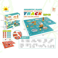 HKM-483667 Magnetic Electric Jigsaw Track Maze Toy - DIY Assemble Puzzle for Kids 2-13 Years