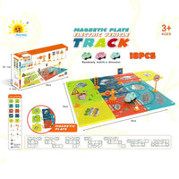 HKM-483667 Magnetic Electric Jigsaw Track Maze Toy - DIY Assemble Puzzle for Kids 2-13 Years