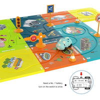 HKM-483667 Magnetic Electric Jigsaw Track Maze Toy - DIY Assemble Puzzle for Kids 2-13 Years