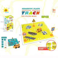 HKM-483667 Magnetic Electric Jigsaw Track Maze Toy - DIY Assemble Puzzle for Kids 2-13 Years
