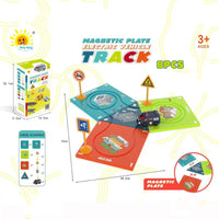 HKM-483667 Magnetic Electric Jigsaw Track Maze Toy - DIY Assemble Puzzle for Kids 2-13 Years