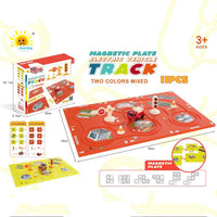 HKM-483667 Magnetic Electric Jigsaw Track Maze Toy - DIY Assemble Puzzle for Kids 2-13 Years