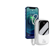 HKM-483795 High-Capacity 20000mAh Mini Power Bank with Multi-Port Output - Polymer Lithium Ion Battery, Alloy Shell, Various Colors