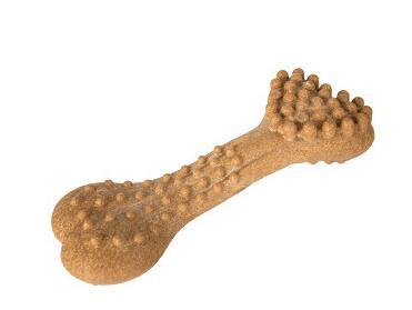 HKM-483859 Durable Chew Toys for Dogs - Wooden Nylon Chicken Leg, Z-Shaped, Double Bone, Triangle & Toothbrush Designs