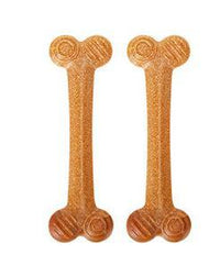 HKM-483859 Durable Chew Toys for Dogs - Wooden Nylon Chicken Leg, Z-Shaped, Double Bone, Triangle & Toothbrush Designs