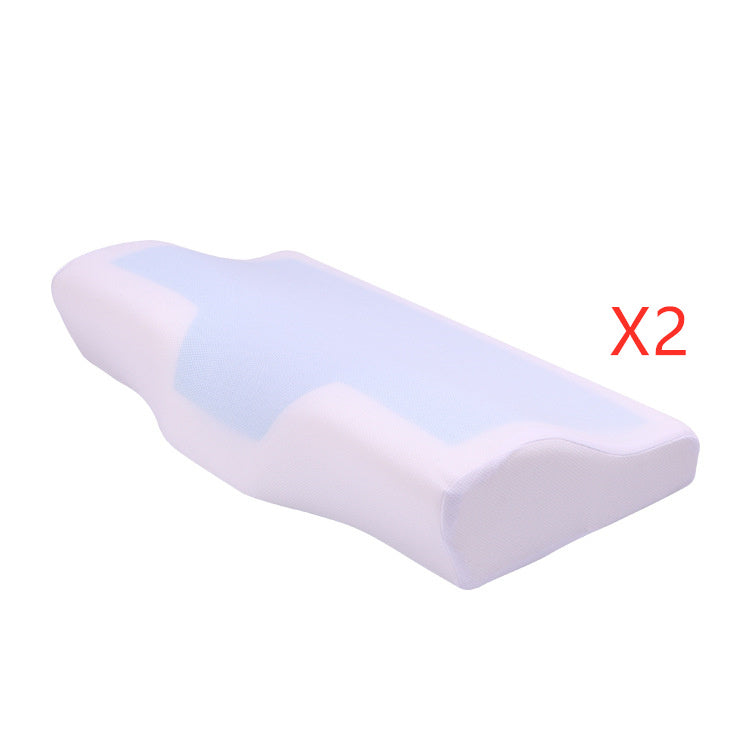 HKM-483859 Memory Foam Butterfly Pillow with Gel Layer and Jersey Cover, 50x30x10/7CM
