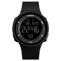 HKM-483923 Men's Digital Sports Watch with Alarm, Luminous Display, and Waterproof Features - Lightning Blue Color