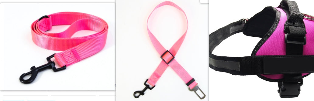 HKM-483923 Sturdy Adjustable Nylon Dog Leash with Reflective Design and Durable Stainless Steel Connection