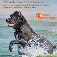 HKM-484243 3280FT Waterproof Dog Training Collar with Beep, Vibration, and Shock Modes