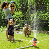 HKM-484243 Rotatable Outdoor Sunflower Water Spray Toy for Kids - Fun Shower Sprinkler for Yard Play