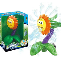 HKM-484243 Rotatable Outdoor Sunflower Water Spray Toy for Kids - Fun Shower Sprinkler for Yard Play