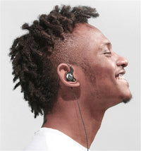 HKM-484307 In-Ear Wired Headphones with Microphone and Silicone Earplugs, 3.5mm Plug, 1.2m Cable, Subwoofer Sound Quality