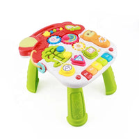 HKM-484371 3 in 1 Baby Learning Walker with Lights and Music for Kids Ages 2-4 in Blue and Pink