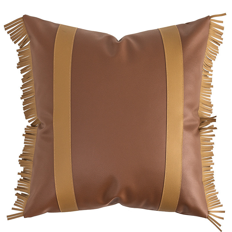 HKM-484371 Light Luxury Leather Pillow Cover for Sofa and Living Room