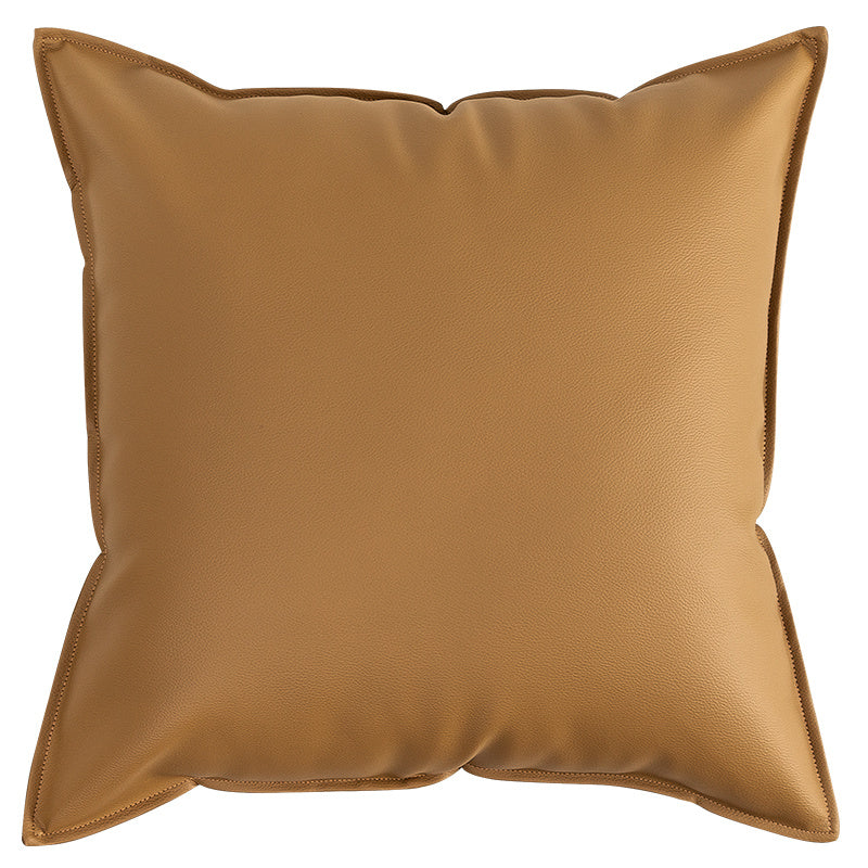 HKM-484371 Light Luxury Leather Pillow Cover for Sofa and Living Room