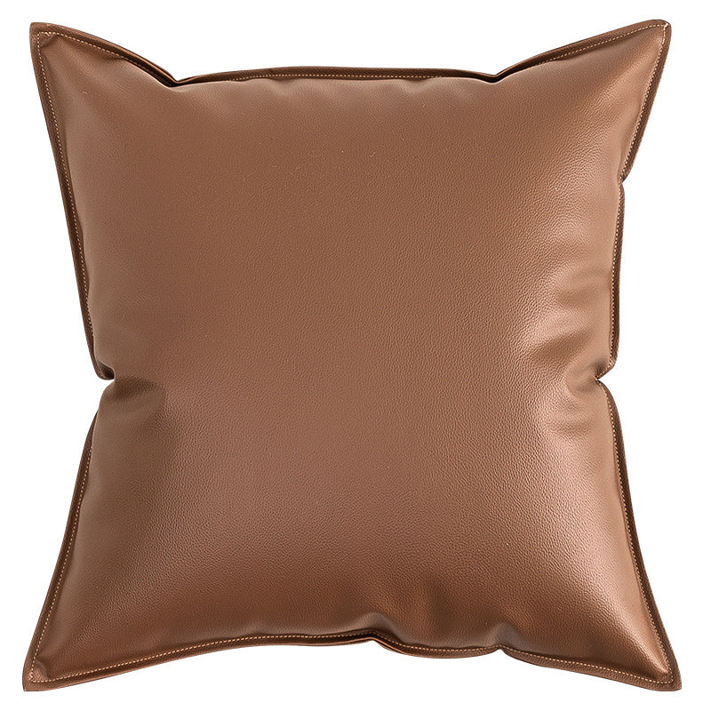 HKM-484371 Light Luxury Leather Pillow Cover for Sofa and Living Room