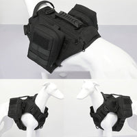 HKM-484371 Tactical Dog Chest Harness with Adjustable Straps and Accessories