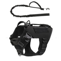HKM-484371 Tactical Dog Chest Harness with Adjustable Straps and Accessories