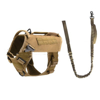 HKM-484371 Tactical Dog Chest Harness with Adjustable Straps and Accessories