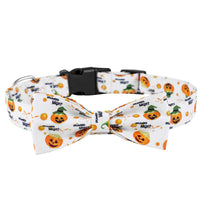 HKM-484563 Cartoon Pattern Polyester Dog Collar in Yellow, Purple, Black, and White - Sizes S, M, L
