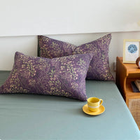 HKM-484563 Jacquard Cotton Double-layer Bedding Set - Soft and Retro Design, Four-Piece for Multiple Bed Sizes