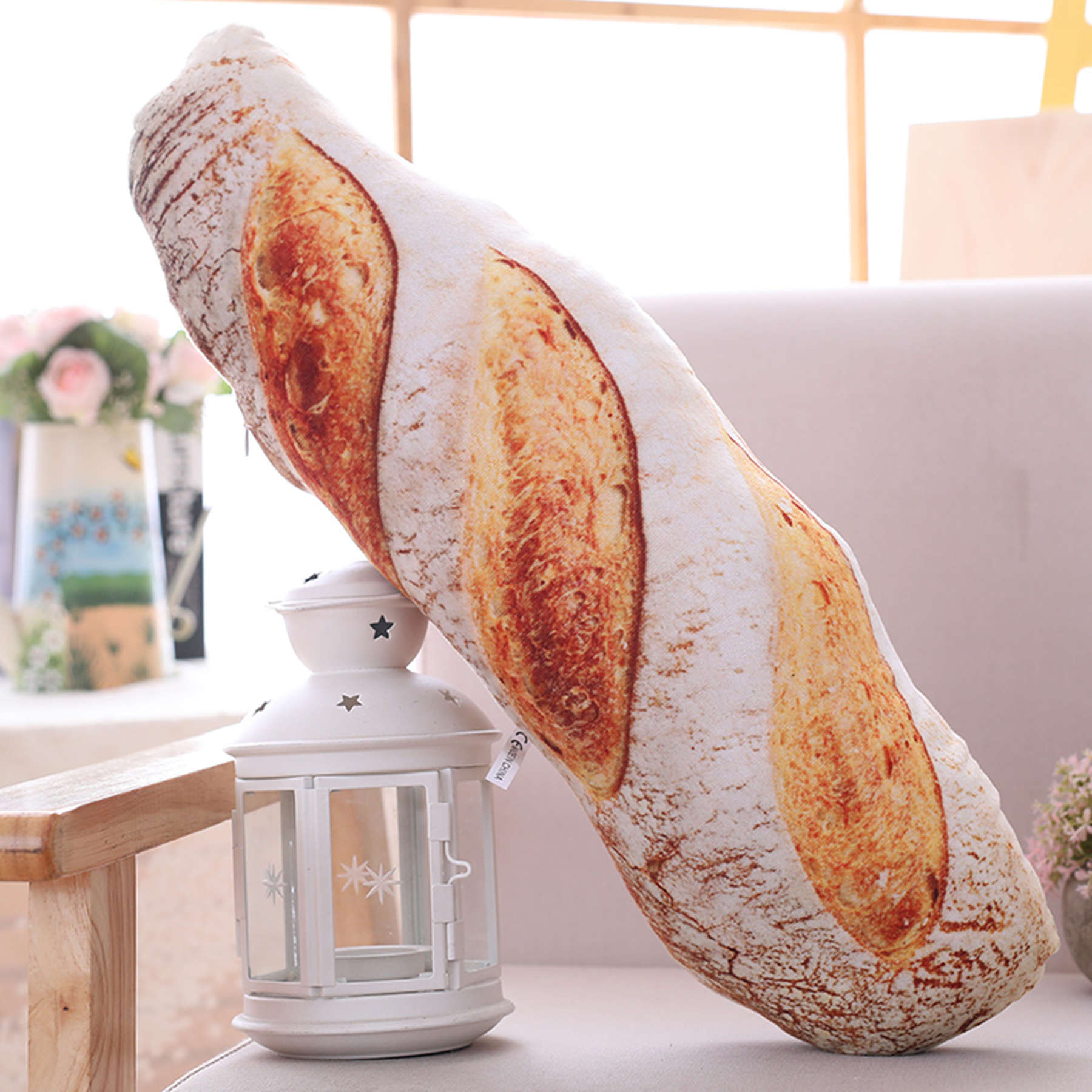 HKM-484691 Creative Simulation Food Bread Pillow – Soft Plush Shape with 3D PPCotton Filling