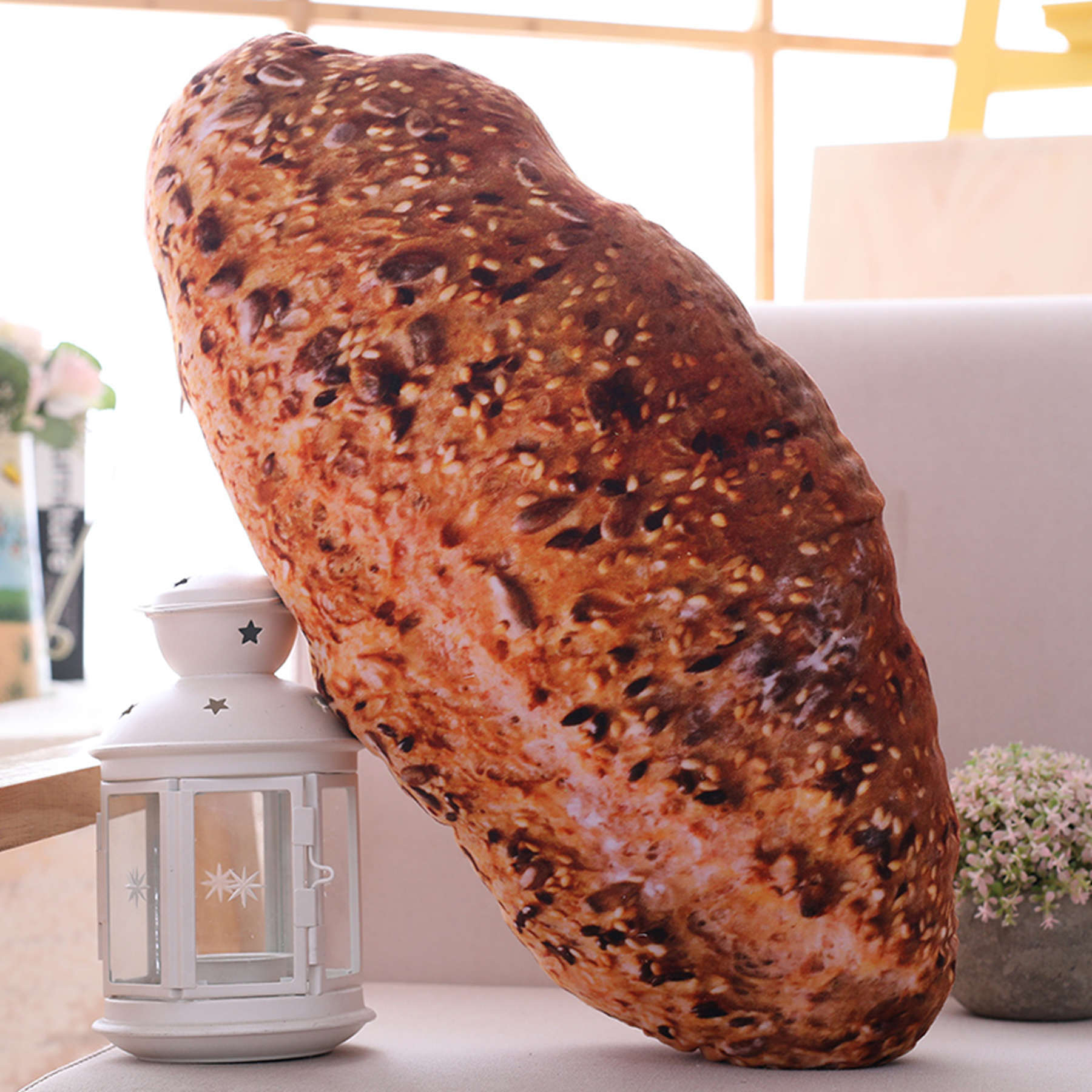 HKM-484691 Creative Simulation Food Bread Pillow – Soft Plush Shape with 3D PPCotton Filling