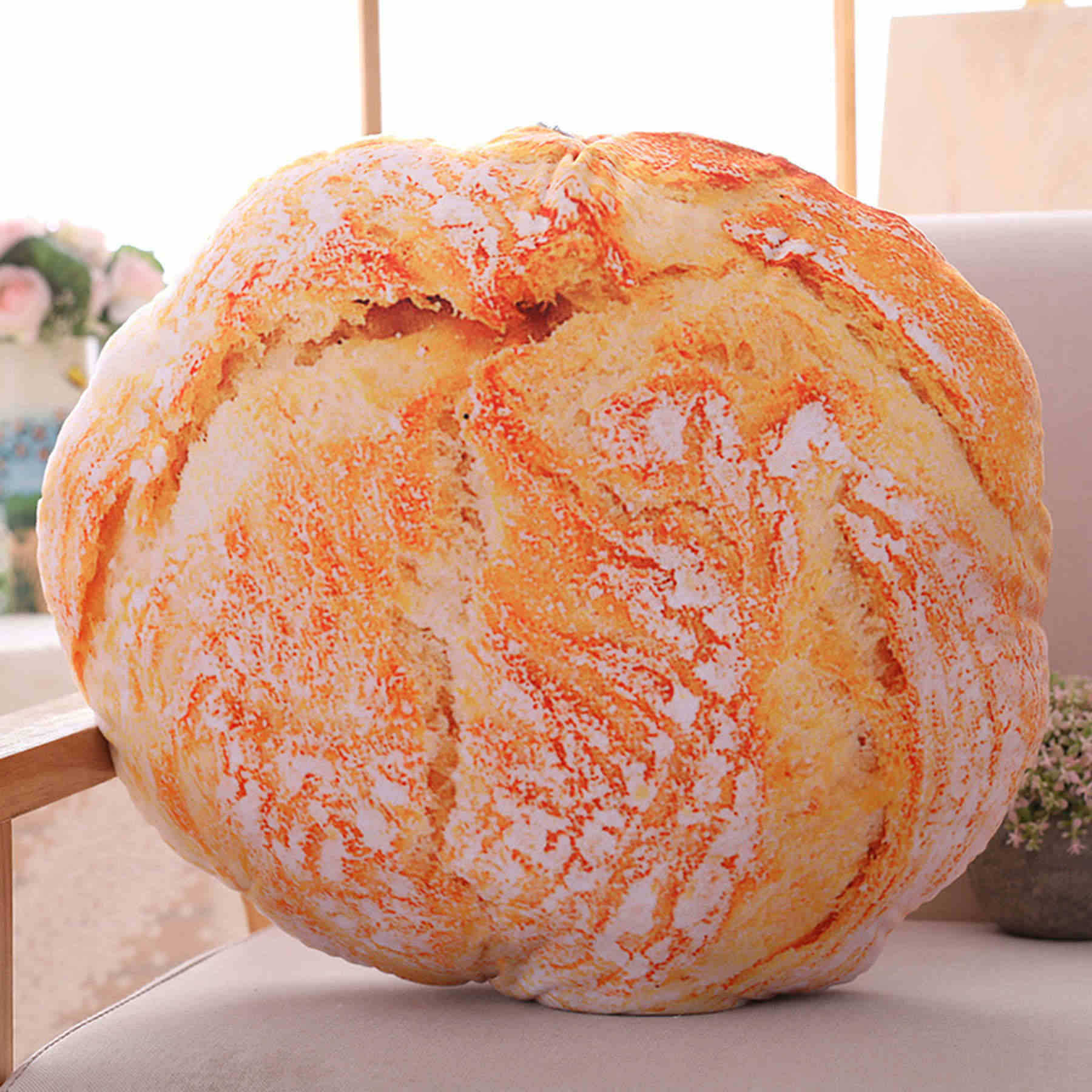 HKM-484691 Creative Simulation Food Bread Pillow – Soft Plush Shape with 3D PPCotton Filling