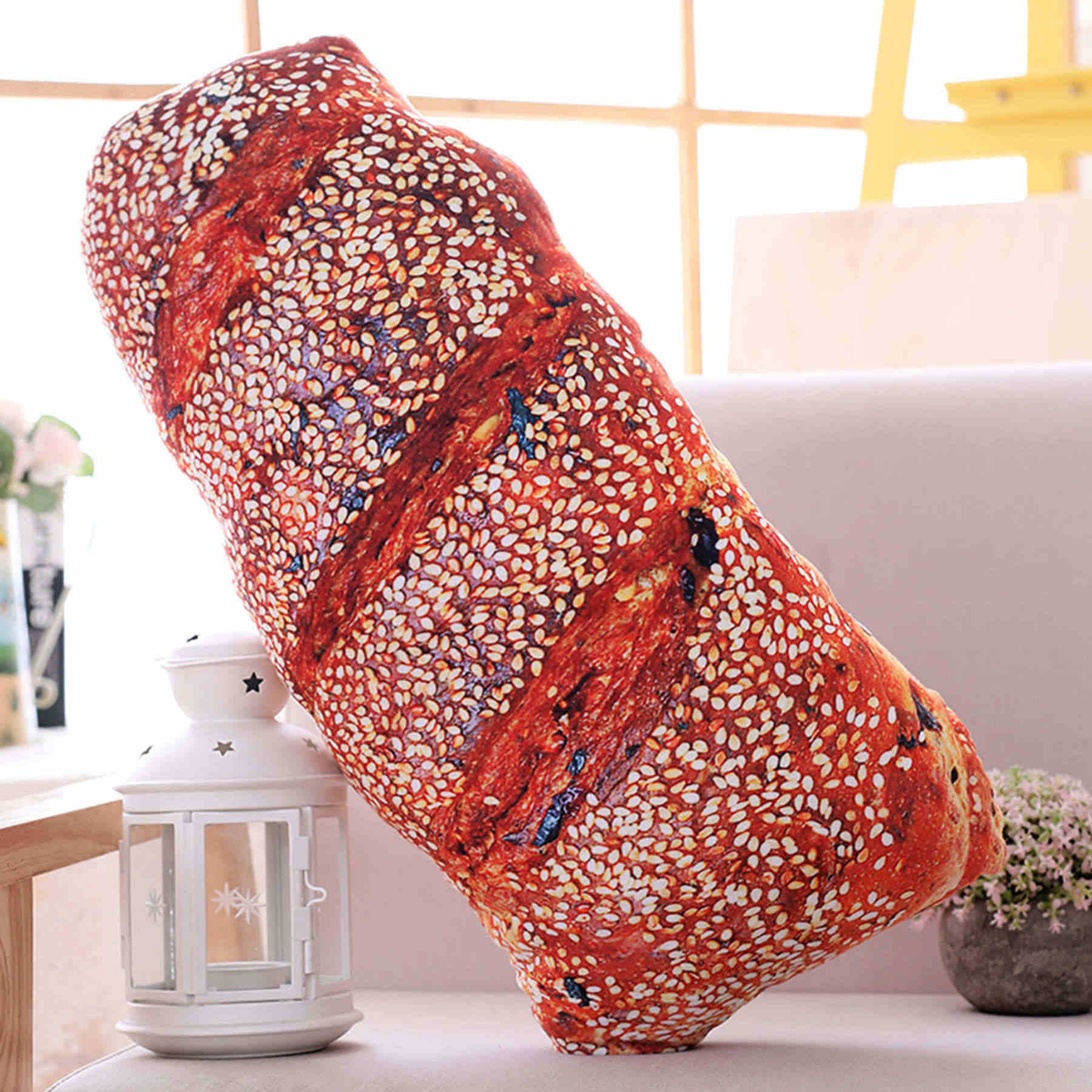 HKM-484691 Creative Simulation Food Bread Pillow – Soft Plush Shape with 3D PPCotton Filling
