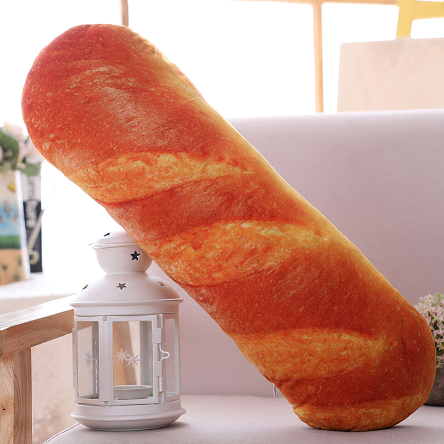 HKM-484691 Creative Simulation Food Bread Pillow – Soft Plush Shape with 3D PPCotton Filling