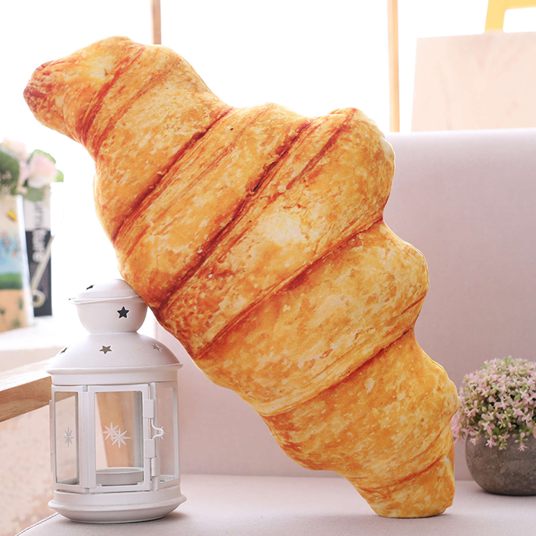 HKM-484691 Creative Simulation Food Bread Pillow – Soft Plush Shape with 3D PPCotton Filling