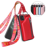 HKM-484819 Mobile Phone Protective Case with Lanyard for iPhone Models
