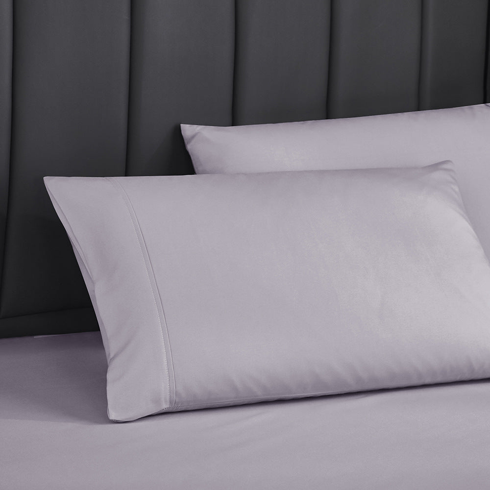 HKM-484883 Solid Color Four-Piece Sanded Bed Sheet Set in Various Sizes