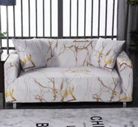 HKM-484947 Elastic Sofa Cover for Single, Double, Three- & Four-Person Seats, Includes Pillowcase 45x45cm