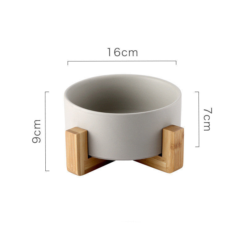 HKM-485075 Non-Slip Ceramic Tipping Prevention Drinking Bowl for Dogs and Cats - 850ML Capacity