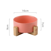 HKM-485075 Non-Slip Ceramic Tipping Prevention Drinking Bowl for Dogs and Cats - 850ML Capacity