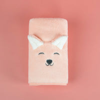 HKM-485139 Cute Cartoon Coral Fleece Face Towel for Children - Fawn & Unicorn Design, 34X76cm, Soft and Highly Absorbent